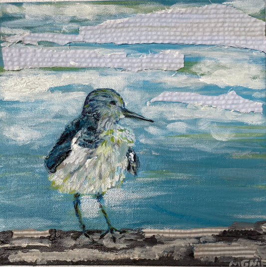 Cloudy Day Bird 8 x 8